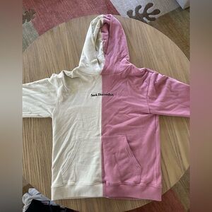 Seek Discomfort Pink/White Hoodie